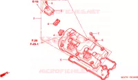 COPERTURA TESTA CILINDRO per Honda CBR 1100 SUPER BLACKBIRD 2003