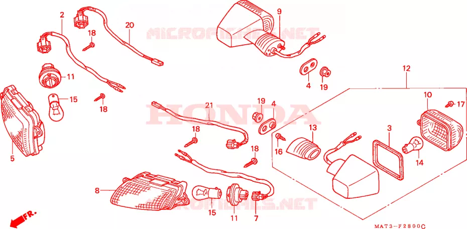 FRECCIA(V-Y/1/2/3-CM) Honda MOTO 1100 CBR 2003  CBR1100XX3_A