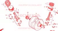 ALBERO A GOMITI/PISTONE per Honda TRANSALP 600 34HP 1997