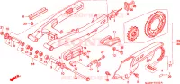 BRACCIO OSCILLANTE/CASSA CATENA per Honda TRANSALP 600 34HP 1997