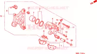CALIBRO FRENO POSTERIORE per Honda TRANSALP 600 34HP 1997