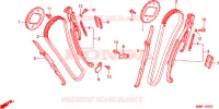 CATENA CAMMA/TENSIONE per Honda TRANSALP 600 34HP 1997