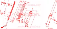 FORCELLA ANTERIORE per Honda TRANSALP 600 34HP 1997