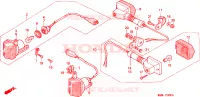 FRECCIA per Honda TRANSALP 600 34HP 1997