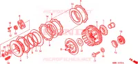 FRIZIONE per Honda TRANSALP 600 34HP 1997