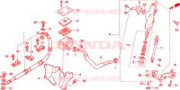 MAESTRO FRENO POSTERIORE CILINDRO per Honda TRANSALP 600 34HP 1997