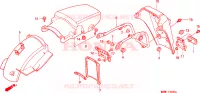 PARAFANGO POSTERIORE per Honda TRANSALP 600 34HP 1997