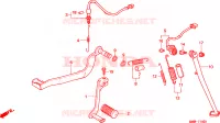 PEDALE/PIEDE D'APPOGGIO per Honda TRANSALP 600 34HP 1997