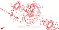RUOTA ANTERIORE per Honda TRANSALP 600 34HP 1997