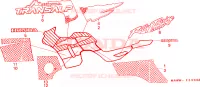 STRISCIA/MARCHIO(1) per Honda TRANSALP 600 34HP 1997