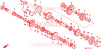TRASMISSIONE per Honda TRANSALP 600 34HP 1997
