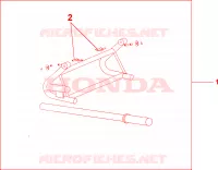 CAVALLETTO MANUTENZ. per Honda SHADOW VT 750 1998