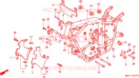 CORPO TELAIO per Honda SHADOW VT 750 1998