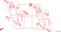 CUSCINO POSTERIORE per Honda SHADOW VT 750 1998