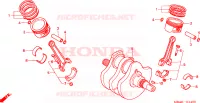 ALBERO A GOMITI/PISTONE per Honda SHADOW VT 750 Hamamatsu factory 2000