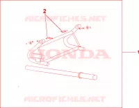 CAVALLETTO MANUTENZ. per Honda SHADOW VT 750 Hamamatsu factory 2000