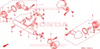 FRECCIA per Honda SHADOW VT 750 Hamamatsu factory 2000