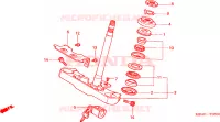 GAMBA STERZO per Honda SHADOW VT 750 Hamamatsu factory 2000