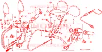 INTERRUTTORE/CAVO per Honda SHADOW VT 750 Hamamatsu factory 2000
