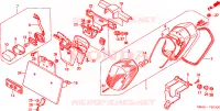LUCE CODA(1) per Honda SHADOW VT 750 Hamamatsu factory 2000
