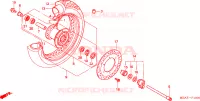 RUOTA ANTERIORE per Honda SHADOW VT 750 Hamamatsu factory 2000
