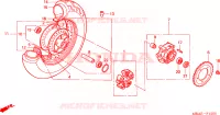 RUOTA POSTERIORE per Honda SHADOW VT 750 Hamamatsu factory 2000