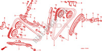 CATENA CAMMA/TENSIONE per Honda VTR 1000 FIRE STORM 2000
