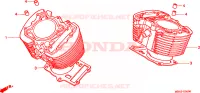 CILINDRO per Honda VT 1100 SHADOW C3 1999