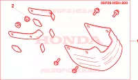 ESTENSIONE PARAF.POSTER. per Honda VT 1100 SHADOW C3 1999