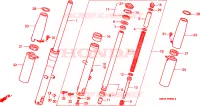 FORCELLA ANTERIORE per Honda VT 1100 SHADOW C3 1999