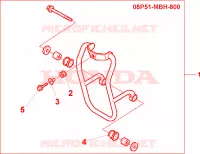 PROTEZ.RADIATORE per Honda VT 1100 SHADOW C3 1999