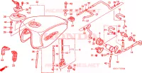 SERBATOIO COMBUSTIBILE/POMPA COMBUSTIBILE per Honda VT 1100 SHADOW C3 1999