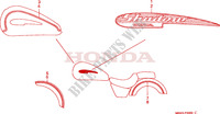 STRISCIA/MARCHIO per Honda VT 1100 SHADOW C3 AERO 2001