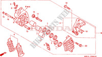 CALIBRO FRENO ANTERIORE D. (NT650V2/3/4/5) per Honda DEAUVILLE 650 2002