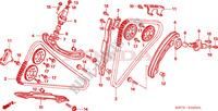 CATENA CAMMA/TENSIONE per Honda XL 1000 VARADERO AUTRES COULEURS 2006
