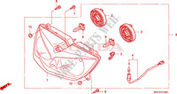 FANALE per Honda XL 1000 VARADERO ABS BLEU ROUGE 2006