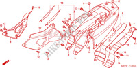RIPARO SEDILE/COPERTURA LATO per Honda XL 1000 VARADERO BLEU ROUGE 2006