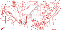 SERBATOIO COMBUSTIBILE per Honda XL 1000 VARADERO BLUE RED 2006