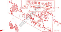 CALIBRO FRENO ANTERIORE(2) per Honda XL 1000 VARADERO 2000