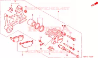 CALIBRO FRENO POSTERIORE per Honda CBR 600 F 2003