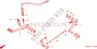 PEDALE FRENO/PEDALE CAMBIO per Honda CBR 600 F4 2002
