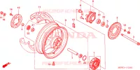 RUOTA POSTERIORE per Honda CBR 600 F 2003