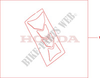 PROTEZIONE SERBATOIO HRC per Honda CB 600 S HORNET 34HP 2002