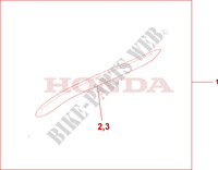 MODANATURA CROM.CARENA INF. per Honda GL 1800 GOLD WING ABS 30TH 2005