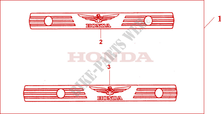 TESTATA SPECIALE per Honda GL 1800 GOLD WING ABS 30TH 2005