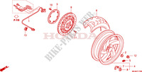 RUOTA POSTERIORE per Honda GL 1800 GOLD WING ABS NAVI AIRBAG 2011