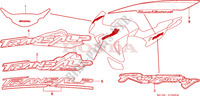 STRISCIA/MARCHIO per Honda TRANSALP 650 25KW 2007