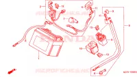BATTERIA per Honda VTR 1000 SP1 2000