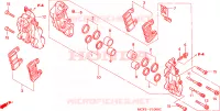 CALIBRO FRENO ANTERIORE per Honda VTR 1000 SP1 2000