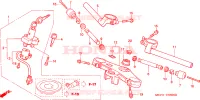 CONDOTTO MANIGLIA/PONTE SOPRA per Honda VTR 1000 SP1 2000